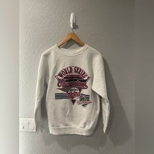 Vintage 1987 Minnesota‎ Twins World Series Champs Sweatshirt Medium